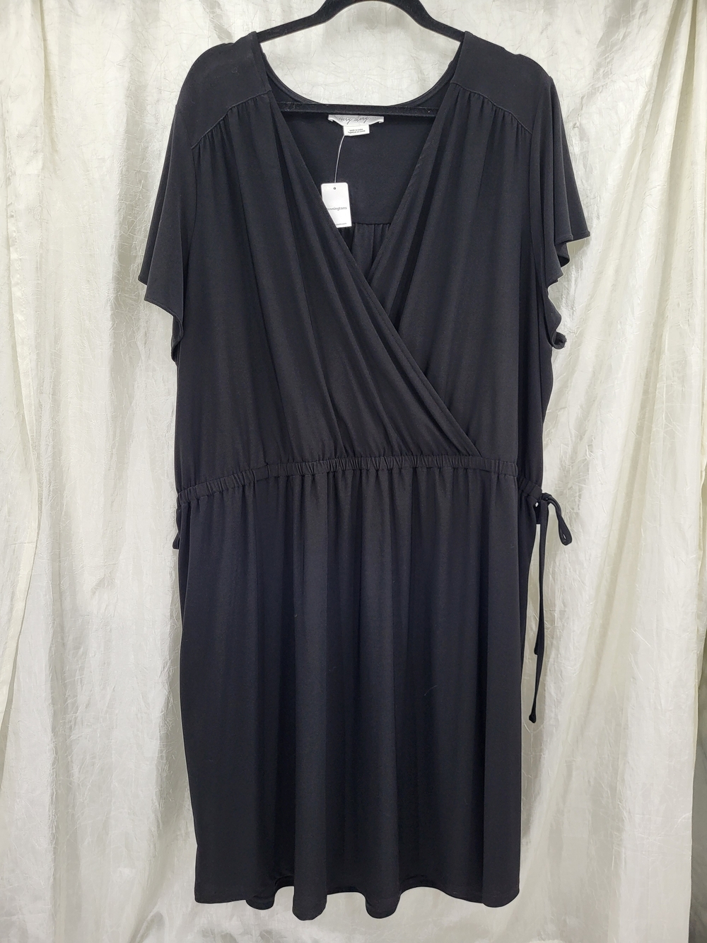 Women's Black Wrap Midi Dress Pennintons Size 3X